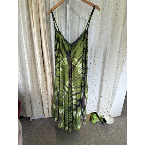 The Makana Shop Hawaiian Batik Tie Dye Adjustable Harem Jumpsuit One Size - Picture 3 of 8